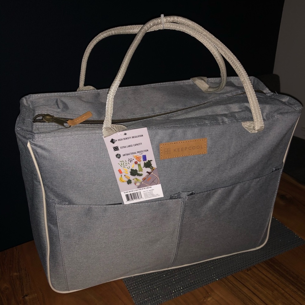NWT Shopping Cooler Grey Insulated LeSac KeepCool